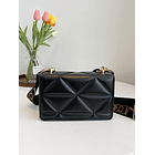 Bolso cuadrado en relieve geométrico NEGRO   5