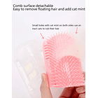 Cepillo de masaje para gatos de esquina de pared, ROSA 2