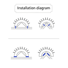Cepillo de masaje para gatos de esquina de pared, ROSA 5