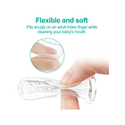 Cepillo de dientes de dedo transparente PARA Bebé  3