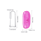 Cepillo de dientes de dedo transparente PARA Bebé  7