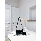 Bolso cuadrado guateado con Monedero  4