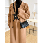 Bolso cuadrado guateado con Monedero  5