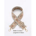 Correa de bolso geométrico con diseño con bordado 2