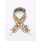 Correa de bolso geométrico con diseño con bordado 1