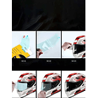 STICKER anti niebla y agua para casco (película antiespumante) 4