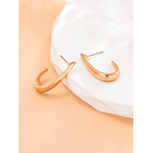 Pendientes de aro abierto minimalista 5