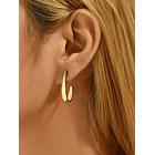 Pendientes de aro abierto minimalista 2