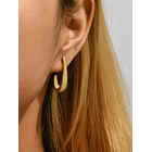 Pendientes de aro abierto minimalista 3