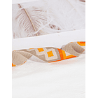 Correa de bolso de color combinado con estampado geométrico NARANJA  3