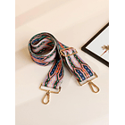 Correa de bolso con estampado geométrico de color combinado 4