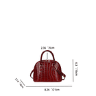 Bolso VINO TINTO cocodrilo 2