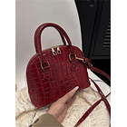 Bolso VINO TINTO cocodrilo 6