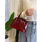 Bolso VINO TINTO cocodrilo 1