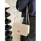 Bolso cerradura girante BLANCO-BEIGE 1