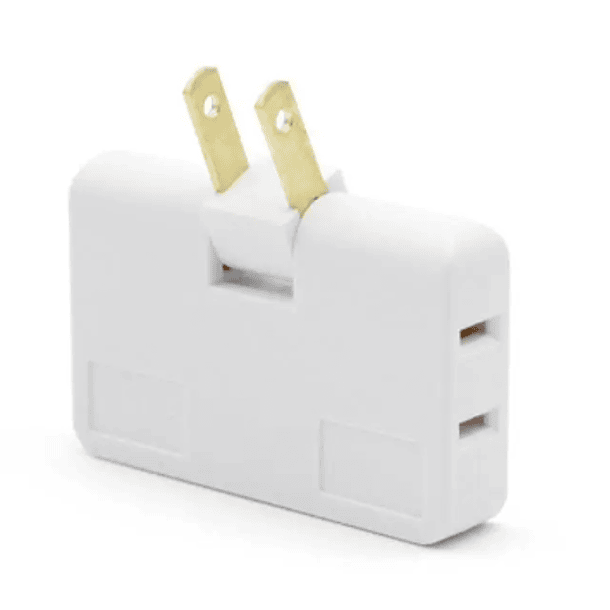 Adaptador eléctrico de enchufe de extensión 3 en 1 (MULTITOMA) BLANCO 1