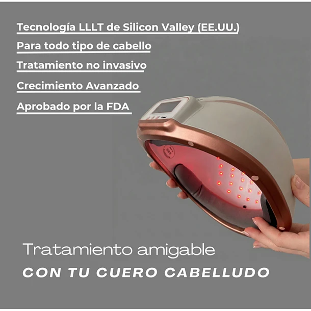 Venus Vita-X: Casco Láser (LLLT) fortalece el folículo desde la raíz. 4