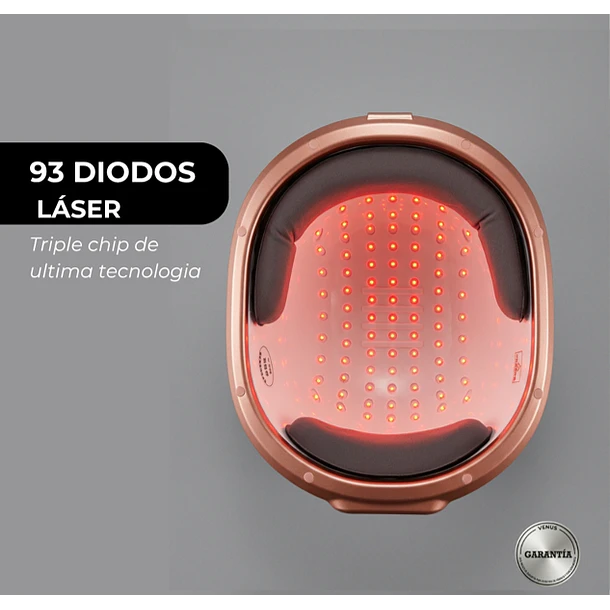Venus Vita-X: Casco Láser (LLLT) fortalece el folículo desde la raíz. 5