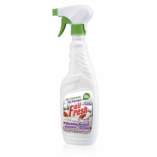 Shampoo Full Fresh Alfombras y Tapizados Libre De Enjuague 500 ml Spray