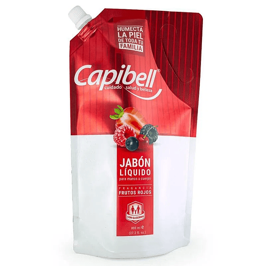Jabon Manos Capibell Doypack 800ml Frutos Rojos