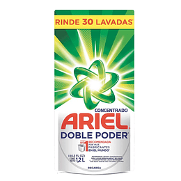 Detergente Liquido Ariel 1200 ml Doypack Doble Poder