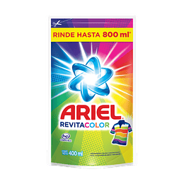 Detergente Liquido Ariel 400 ml Doypack Revita Color
