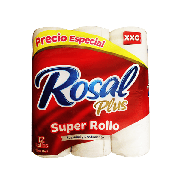 Papel Higienico Rosal Superrollo 12 Unidades