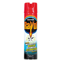 Insecticida Rayol Aerosol 400 ml Rastreros Y Voladores
