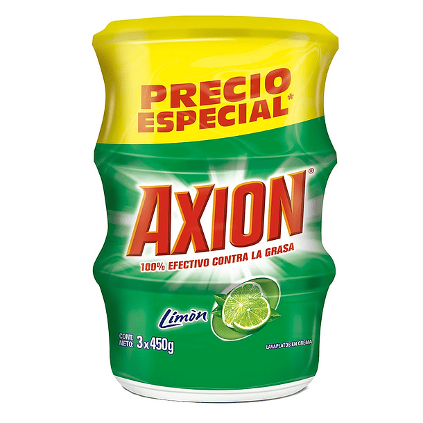 Lavaloza Axion 450 Gr 3 Unidades Limon