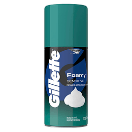 Espuma Para Afeiter Gillette 175 Gr Foamy Sensitive