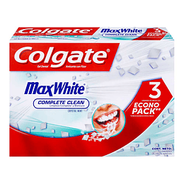Crema Dental Colgate Max White 3 Unidades 100 ml