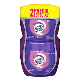 Desodorante Lady Speed Stick Crema 100 gr 2 Unidades Talco Oferta