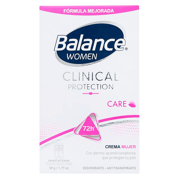 Desodorante Balance Clinical Crema Mujer 50 gr Care