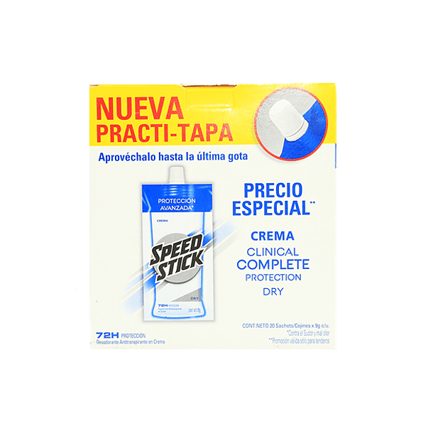 Desodorante Speed Stick Clinical Caja 20 Sobres Crema