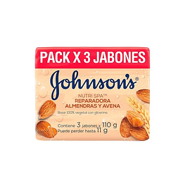 Jabon Jhonsons 110 gr x 3 Body Avena