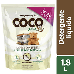 Detergente Liquido Coco Varela 1800 ml Doypack