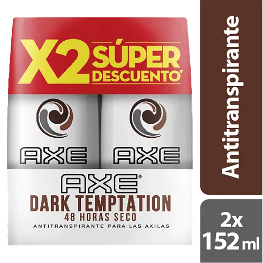 Antitranspirante Axe 152 ml 2und Dark Temptation Oferta