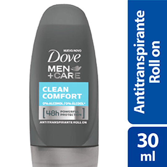 Desodorante Dove Roll On Hombre 30  ml Clean Comfort