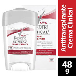 Desodorante Rexona Clinical Crema Hombre 48 gr Sport Streght