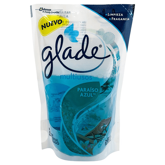 Limpiador Glade 250ml Paraiso Azul