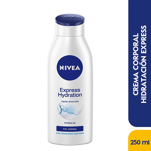 Crema Nivea Corporal 250 ml Hidratacion Express Piel Normal