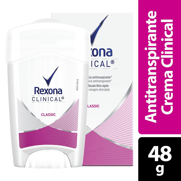 Desodorante Rexona Clinical Crema Mujer 48 gr Classic