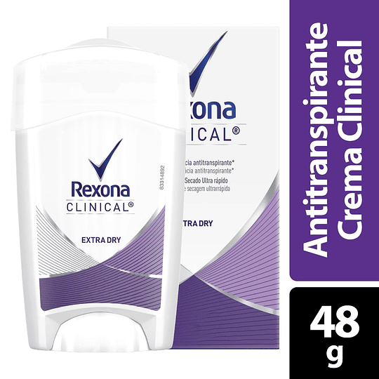 Desodorante Rexona Clinical Crema Mujer 48 gr Extra dry