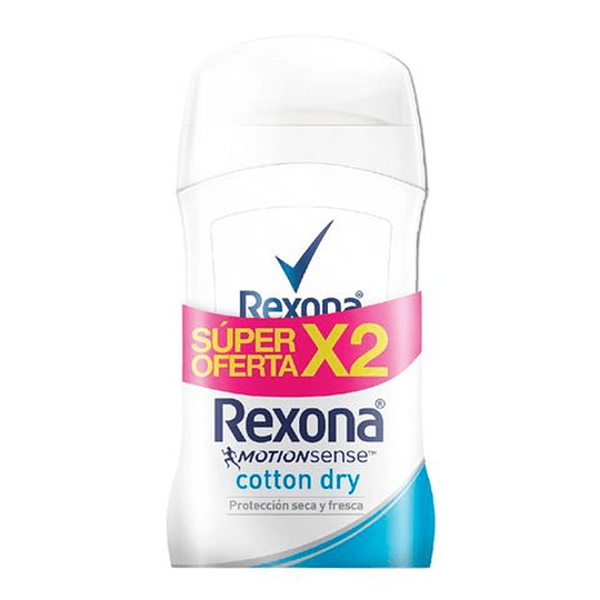 Desodorante Rexona Barra Mujer 50 gr 2 Unidades Cotton Oferta