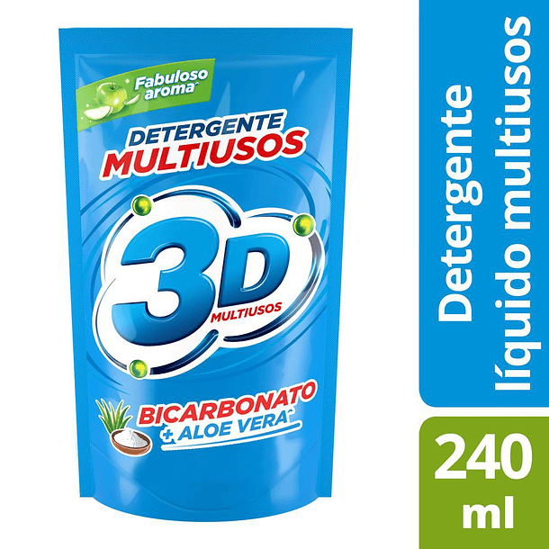 Detergente Liquido 3D 240 ml