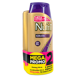 Shampoo Ultra Nutrit 750 ml + Acondicionador Ultra Nutrit 750 ml Keratin Max Oferta