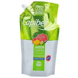 Jabon Manos Liquido Capibell 800 ml Frutos Tropicales Doypack