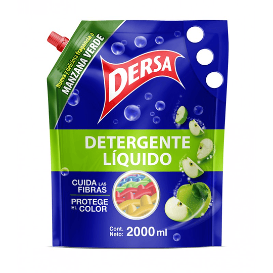Detergente Liquido Dersa 2000 ml Manzana
