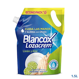 Lavaloza Liquido Blancox Lozacrem 1500 ml Doypack Limon y Aloe
