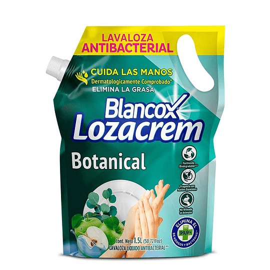 Lavaloza Liquido Blancox Lozacrem 1500 ml Doypack Botanical